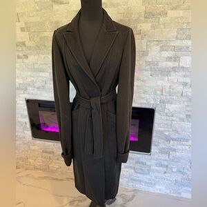 Max Mara Cucito A Mano Wool-Cashmere Knit-Sleeve Coat - US 8